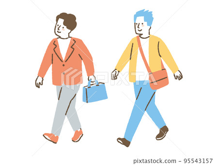 兩個男人上班_顏色 95543157