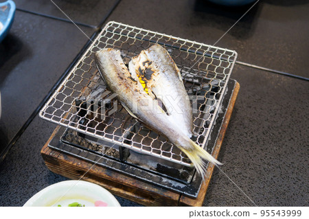 Japanese ryokan breakfast grilled fish Japanese ryokan breakfast grilled fish 95543999