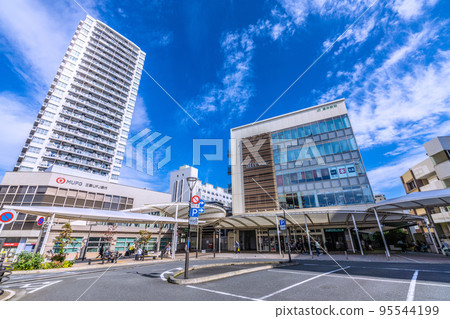 The cityscape of Tokyo in Japan, with a view of Higashi-Nakano Station (west exit), etc. 95544199