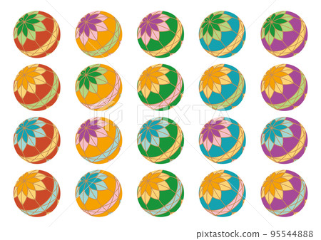 Set of ball illustrations Set of ball illustrations 95544888