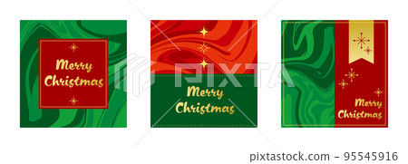 聖誕快樂大理石圖案背景框架橫幅 95545916