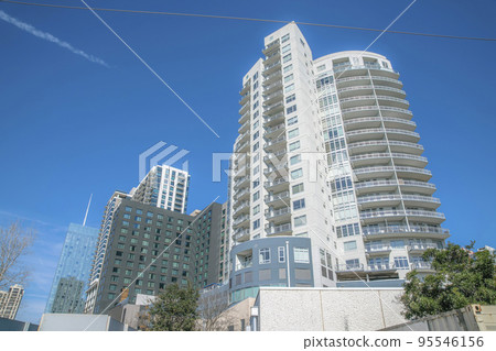 View of modern high rise residential buildings at Austin, Texas 95546156