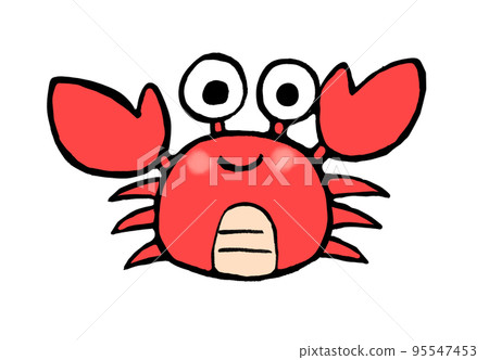 可愛的螃蟹插畫 95547453