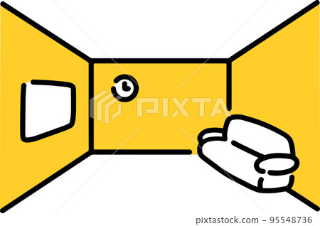 Simple living room illustration 95548736