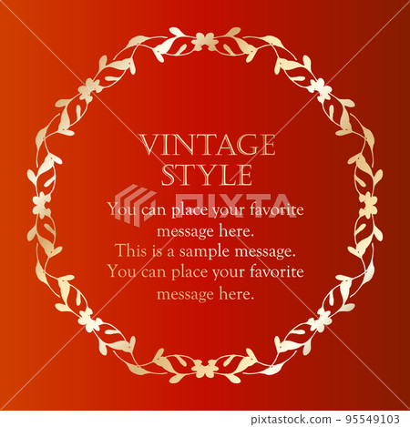 Fashionable Christmas motif frame design Fashionable Christmas motif frame design 95549103