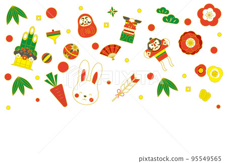 Rabbit year New Year's card Rabbit year New Year's card 95549565