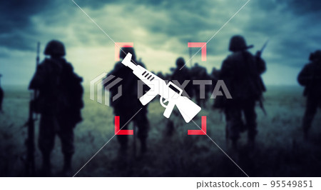 軍事形象，武器，戰爭，侵略 95549851