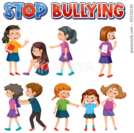 Bullying kids character collection Bullying kids character collection 95550230