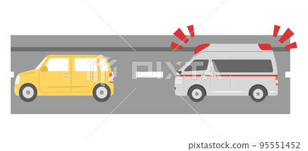 ambulance and car 95551452