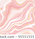Pink Marble and golden lines Background 95551555