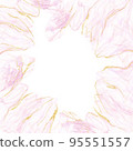 Pink and golden lines marble abstract illustration background 95551557