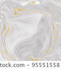 Gray Marble and golden lines Background 95551558