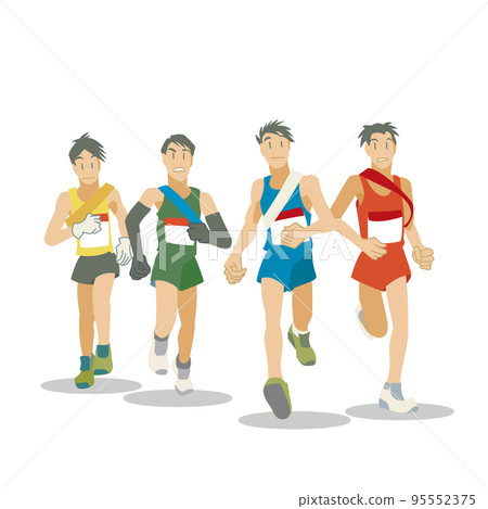 Runners running the Ekiden 95552375