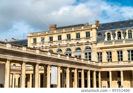 The Palais-Royal, a former royal palace in the center of Paris, France 95552400