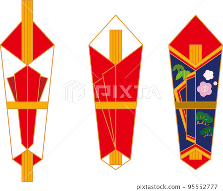 Noshi illustration material set 95552777