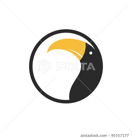 Toucan logo illustration 95557177