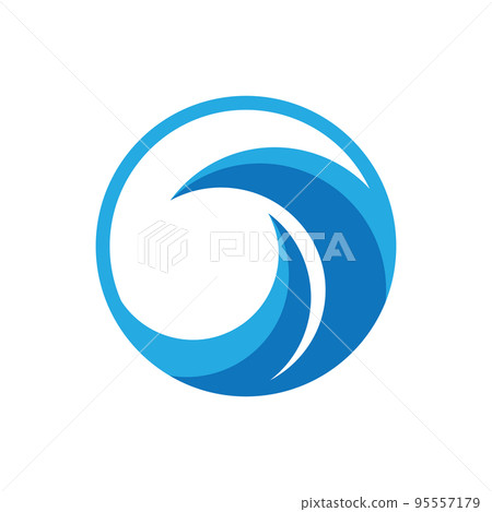 Water splash illustration 95557179
