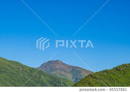 Utsukushigahara seen from the mountains Matsumoto City 95557881