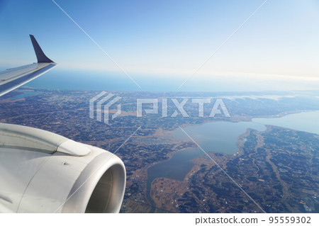 beautiful view from the plane beautiful view from the plane 95559302