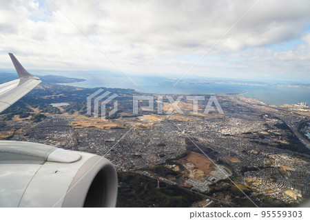 beautiful view from the plane beautiful view from the plane 95559303