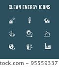 Set of eco vector icons in flat style. Eco collection with various icons on the theme of ecology and 95559337