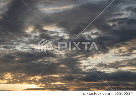 Atmosphere panorama Dramatic Sky Sunset Sunrise Dark orange rosy yellow blue pink cloud background Atmosphere panorama Dramatic Sky Sunset Sunrise Dark orange rosy yellow blue pink cloud background 95560524