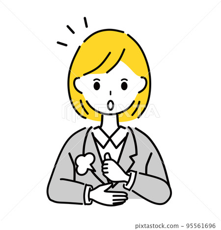 convinced business woman 95561696