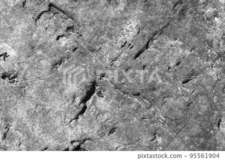Natural gray rock wall. Abstract background photo 95561904