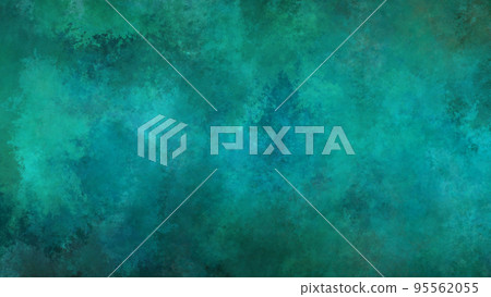 emerald green, turquoise and green watercolor paint background 95562055