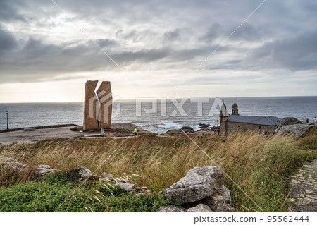Memorial for the oil tanker disaster titled A Ferida at Muxia, Costa da Morte, Galicia, Spain Memorial for the oil tanker disaster titled A Ferida at Muxia, Costa da Morte, Galicia, Spain 95562444