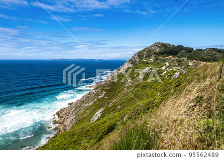 View of the Galician Coast known as the Vela coast near Pontevedra, Galicia, Spain 95562489