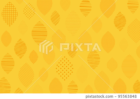 Illustration background of orange leaf pattern 95563848