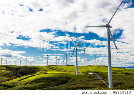 [Hokkaido ・ Wakkanai City] Cape Soya Wind Farm October 95564119