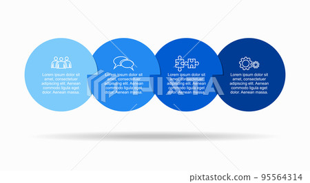 Infographic design template with place for your data. Vector illustration. 95564314