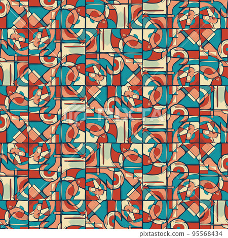 Abstract cool geometric seamless background Abstract cool geometric seamless background 95568434