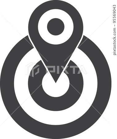 location pin illustration in minimal style location pin illustration in minimal style 95569043