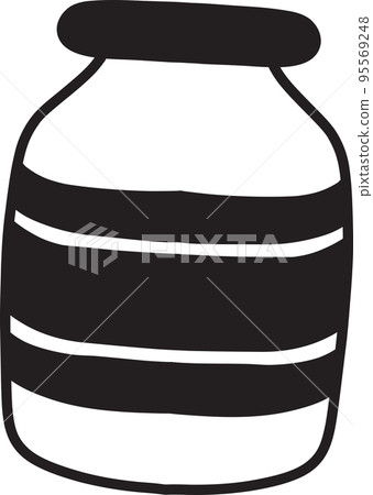 Hand Drawn jam jar illustration Hand Drawn jam jar illustration 95569248