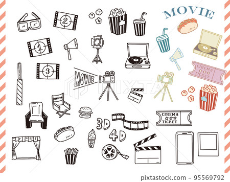 黑白、單調、線條畫插圖(手寫、時尚、雜誌、時尚、電影、唱片) 黑白、單調、線條畫插圖(手寫、時尚、雜誌、時尚、電影、唱片) 95569792