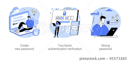 Password management isolated cartoon vector illustrations se 95571885
