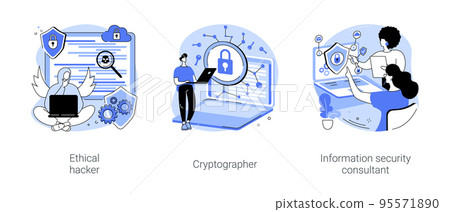 Information technology security isolated cartoon vector illustrations se Information technology security isolated cartoon vector illustrations se 95571890