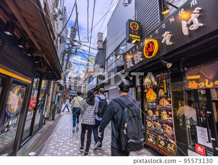 The cityscape of Tokyo, Japan, overlooking the Nakano North Exit Ichibangai shopping street in front of Nakano Station The cityscape of Tokyo, Japan, overlooking the Nakano North Exit Ichibangai shopping street in front of Nakano Station 95573130