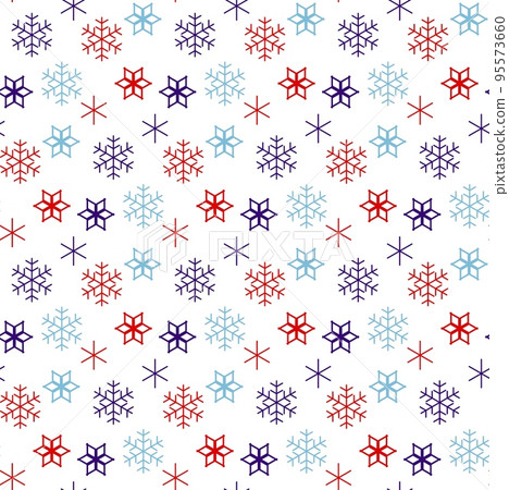 Seamless vector pattern made of snowflakes, unchy forms and colors that demand attention Seamless vector pattern made of snowflakes, unchy forms and colors that demand attention 95573660