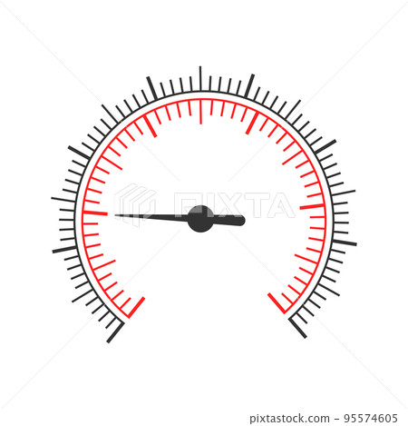 Round measuring scale with two charts and... - Stock Illustration ...