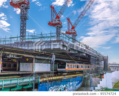 The cityscape of Tokyo, Japan: the ever-changing Nakano Station area. Redevelopment of Nakano Station = October 23 The cityscape of Tokyo, Japan: the ever-changing Nakano Station area. Redevelopment of Nakano Station = October 23 95574724