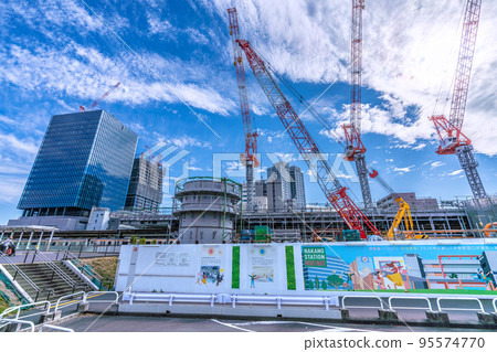 The cityscape of Tokyo, Japan: the ever-changing Nakano Station area. Urban redevelopment and Nakano station redevelopment = October 23 95574770