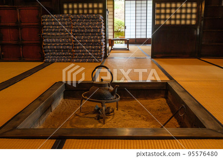 The hearth bottom of the old private house 95576480