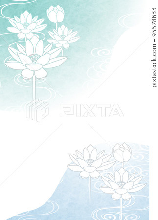 Mourning Japanese pattern lotus background 95578633