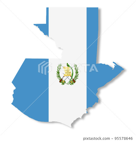 A Guatemala map with clipping path to remove shadow 3d illustration 95578646