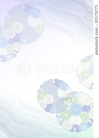 哀悼日式菊花背景 哀悼日式菊花背景 95578771