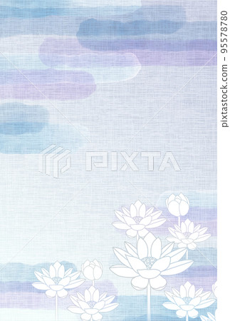 Mourning Japanese pattern lotus background 95578780